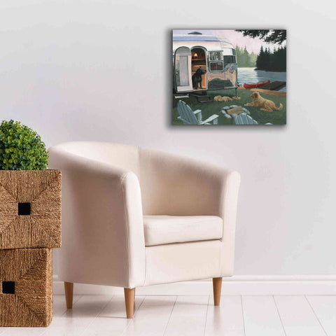 Image of Epic Art 'Canine Camp' by James Wiens, Canvas Wall Art,24 x 20