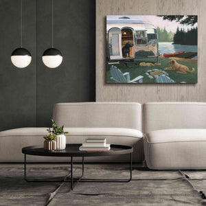 Epic Art 'Canine Camp' by James Wiens, Canvas Wall Art,54 x 40