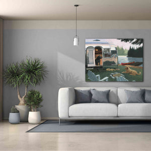 Epic Art 'Canine Camp' by James Wiens, Canvas Wall Art,54 x 40