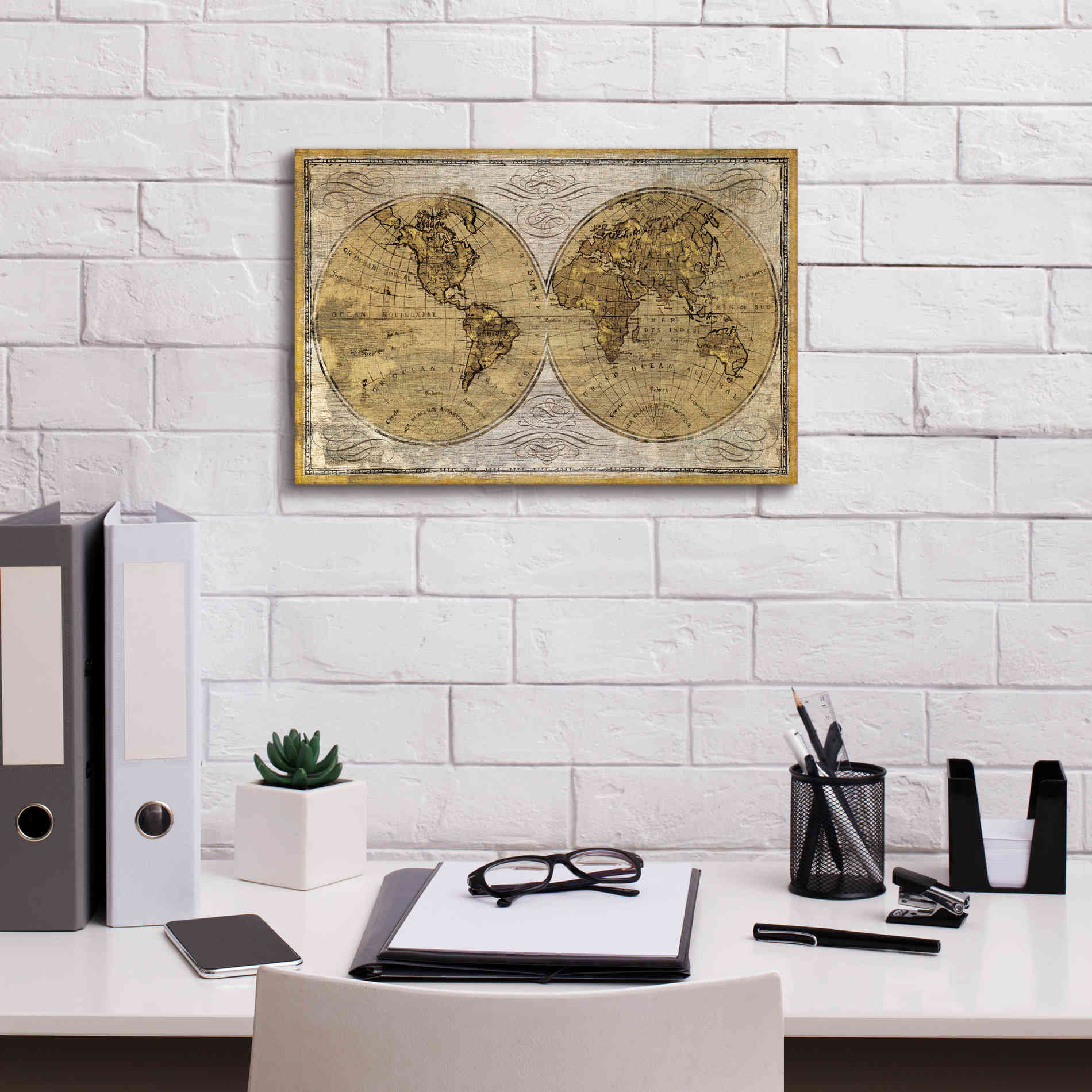 Epic Art 'Worldwide I' by James Wiens, Canvas Wall Art,18 x 12