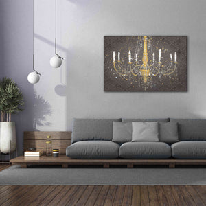 Epic Art 'Grand Chandelier Gray' by James Wiens, Canvas Wall Art,60 x 40