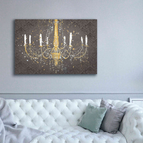 Image of Epic Art 'Grand Chandelier Gray' by James Wiens, Canvas Wall Art,60 x 40