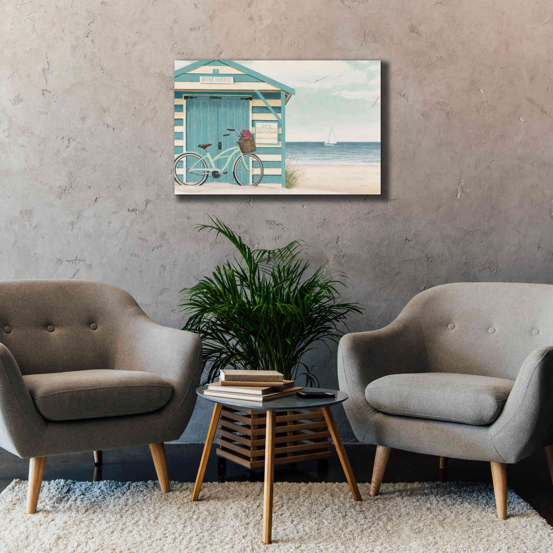 Epic Art 'Beach Cruiser I' by James Wiens, Canvas Wall Art,40 x 26