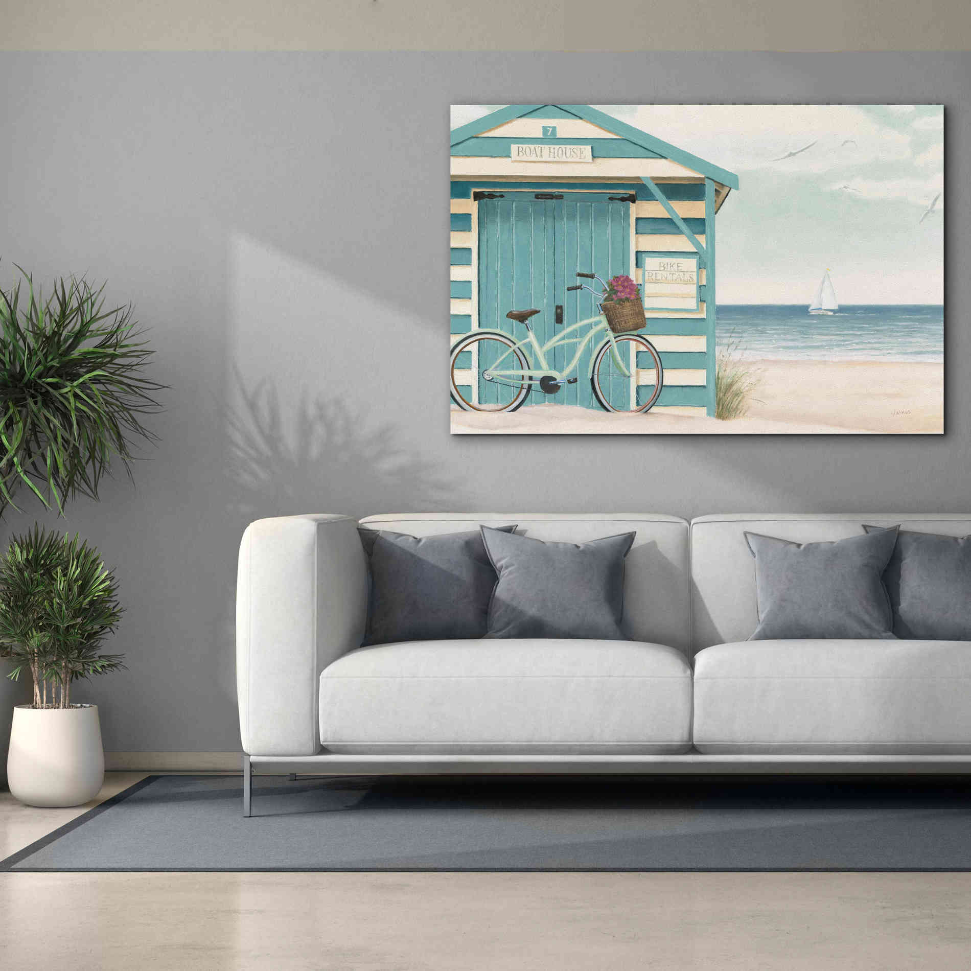 Epic Art 'Beach Cruiser I' by James Wiens, Canvas Wall Art,60 x 40