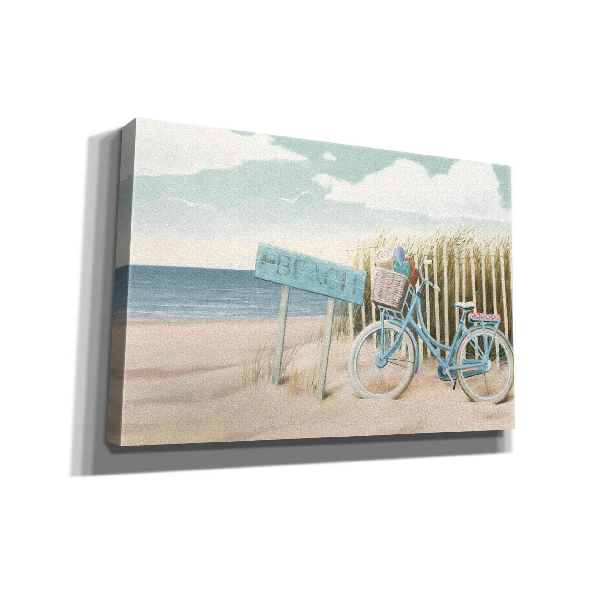 Epic Art 'Beach Cruiser II' by James Wiens, Canvas Wall Art,18x12x1.1x0,26x18x1.1x0,40x26x1.74x0,60x40x1.74x0