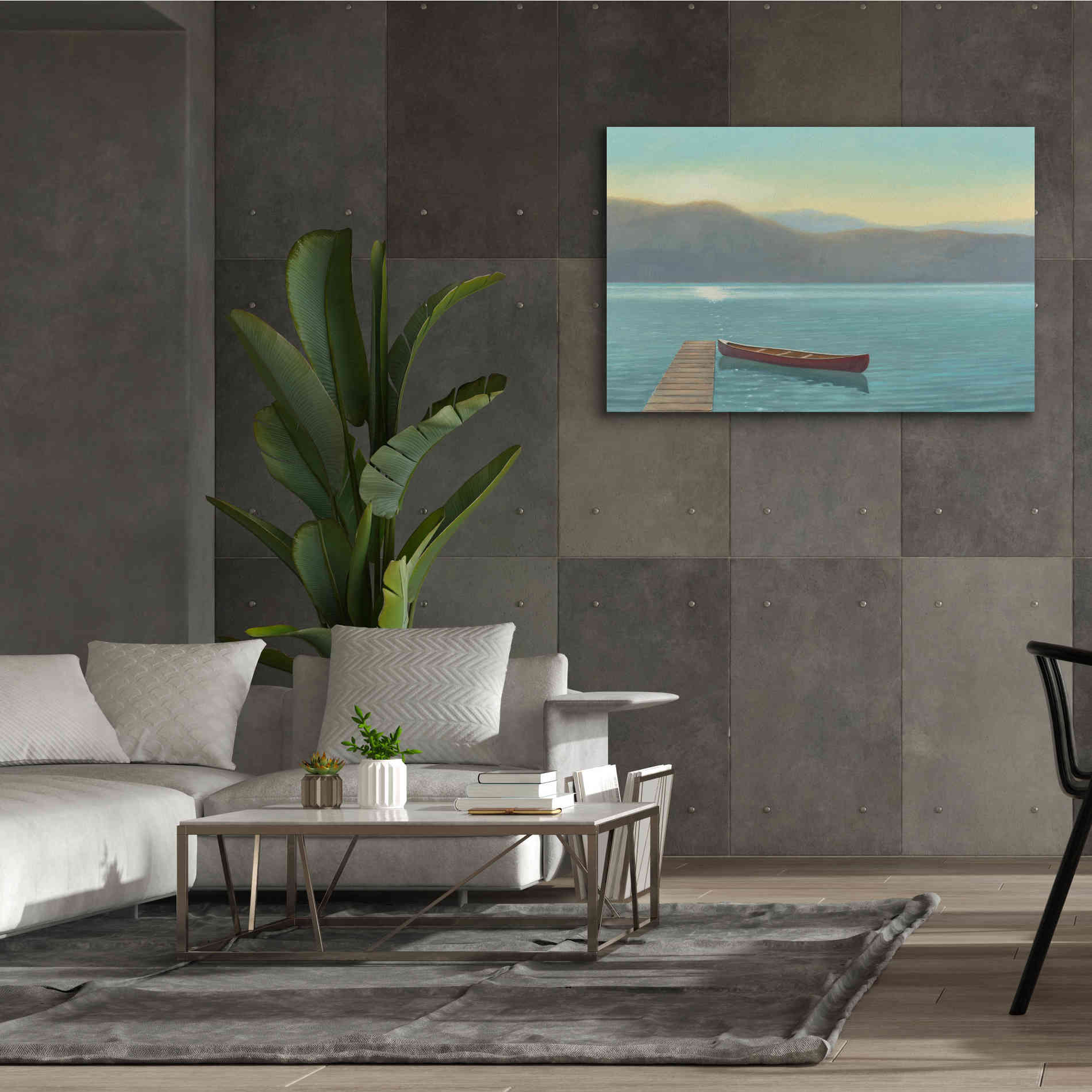 Epic Art 'Zen Canoe II' by James Wiens, Canvas Wall Art,60 x 40
