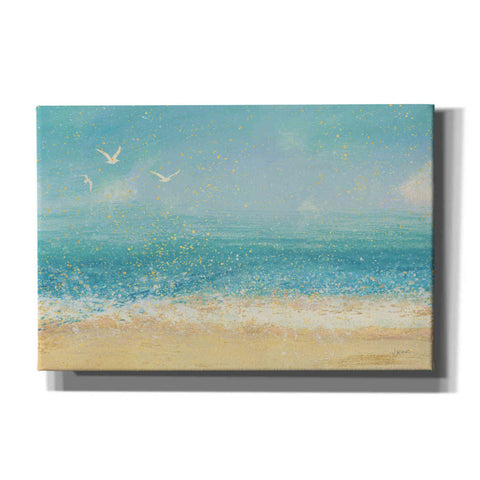 Image of Epic Art 'Splatter Beach I' by James Wiens, Canvas Wall Art,18x12x1.1x0,26x18x1.1x0,40x26x1.74x0,60x40x1.74x0