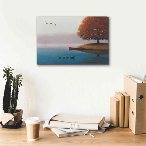 Image of Epic Art 'Early in the Morning' by James Wiens, Canvas Wall Art,18 x 12