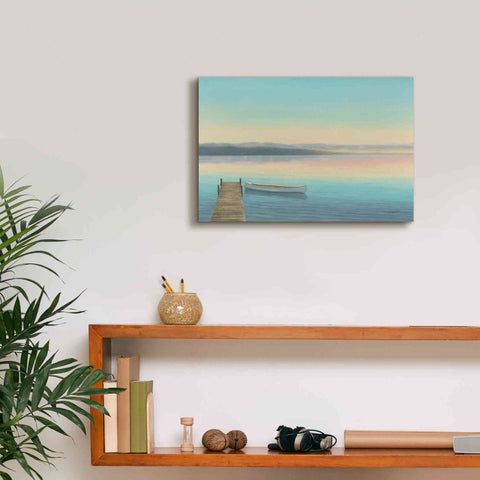 Image of Epic Art 'Zen Canoe I' by James Wiens, Canvas Wall Art,18 x 12
