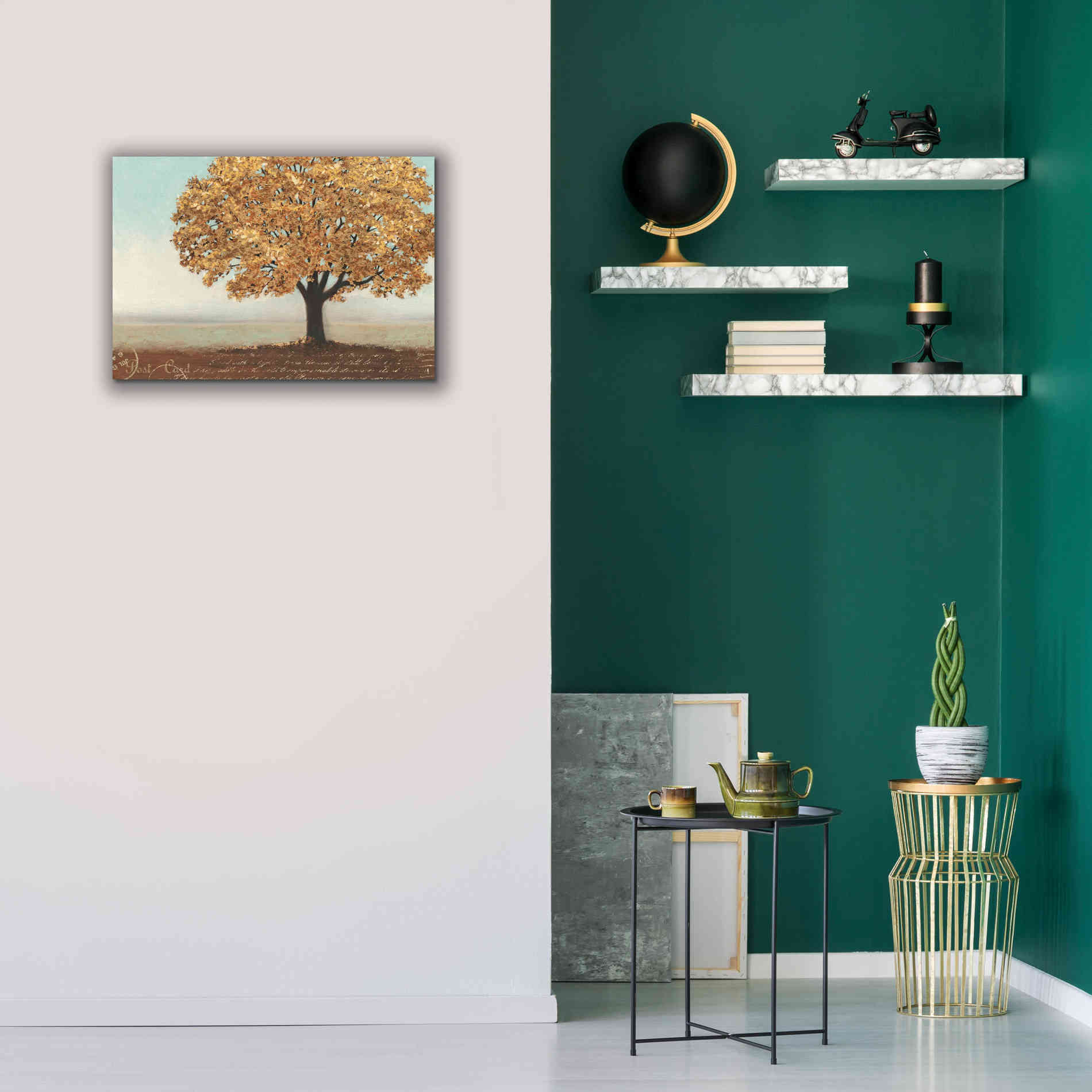 Epic Art 'Gold Reflections I' by James Wiens, Canvas Wall Art,26 x 18