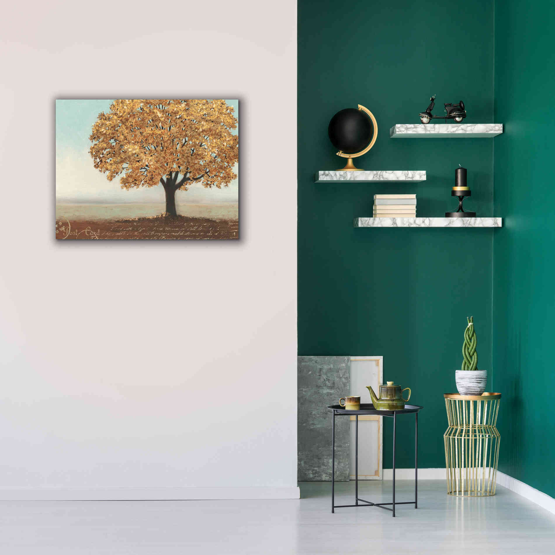Epic Art 'Gold Reflections I' by James Wiens, Canvas Wall Art,34 x 26