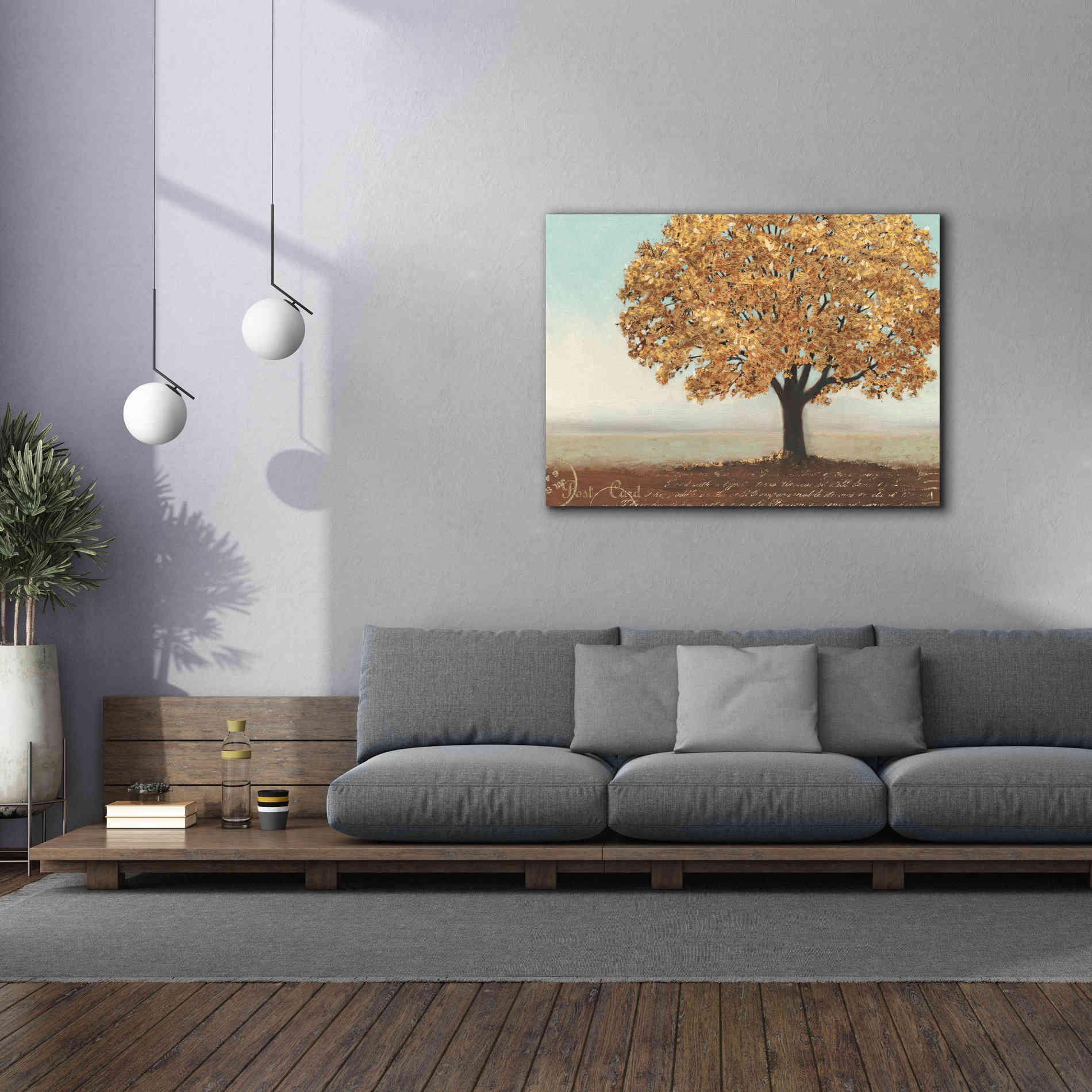 Epic Art 'Gold Reflections I' by James Wiens, Canvas Wall Art,54 x 40
