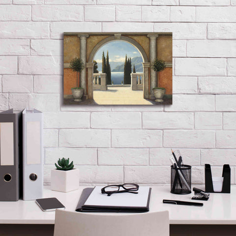 Image of Epic Art 'Italian Balcony' by James Wiens, Canvas Wall Art,18 x 12