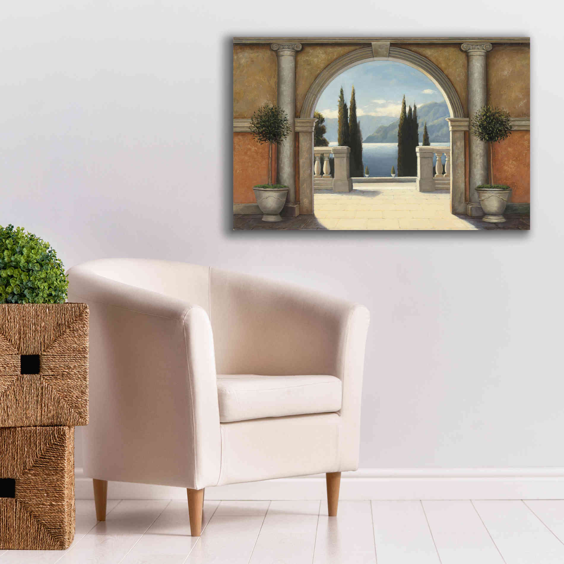 Epic Art 'Italian Balcony' by James Wiens, Canvas Wall Art,40 x 26