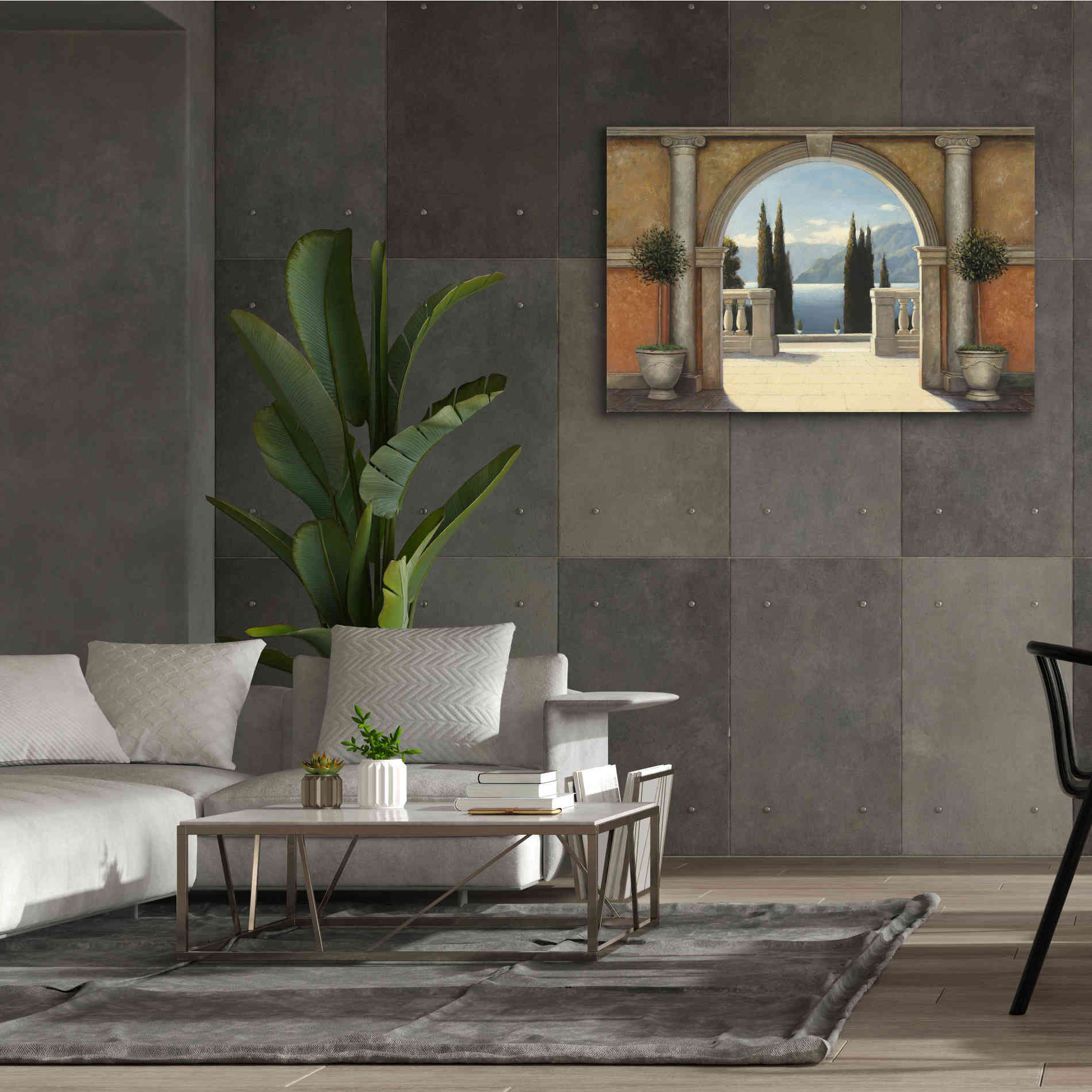 Epic Art 'Italian Balcony' by James Wiens, Canvas Wall Art,60 x 40