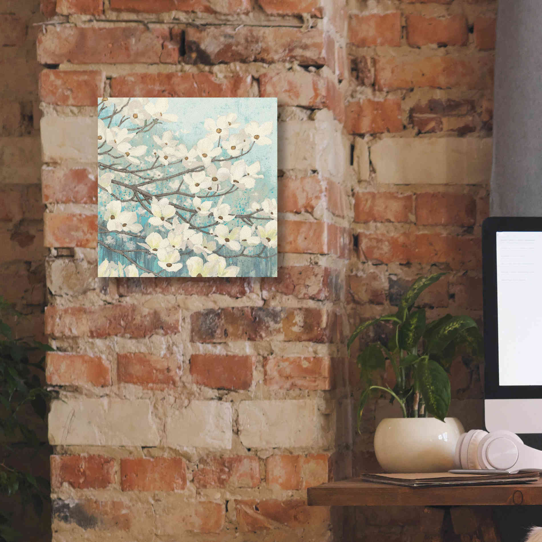 Epic Art 'Dogwood Blossoms' by James Wiens, Canvas Wall Art,12 x 12