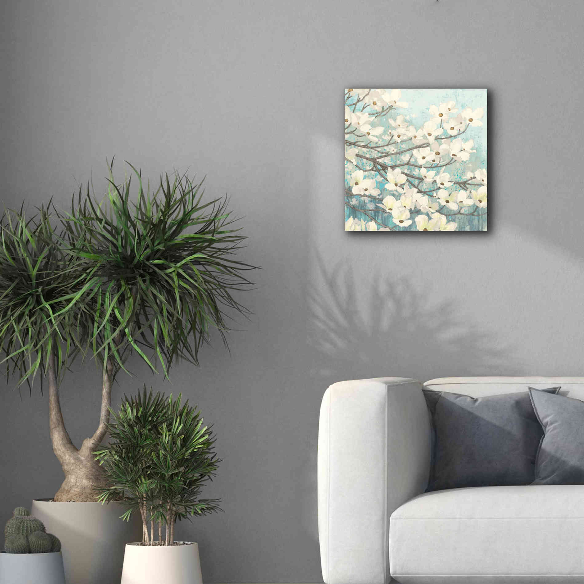 Epic Art 'Dogwood Blossoms' by James Wiens, Canvas Wall Art,18 x 18