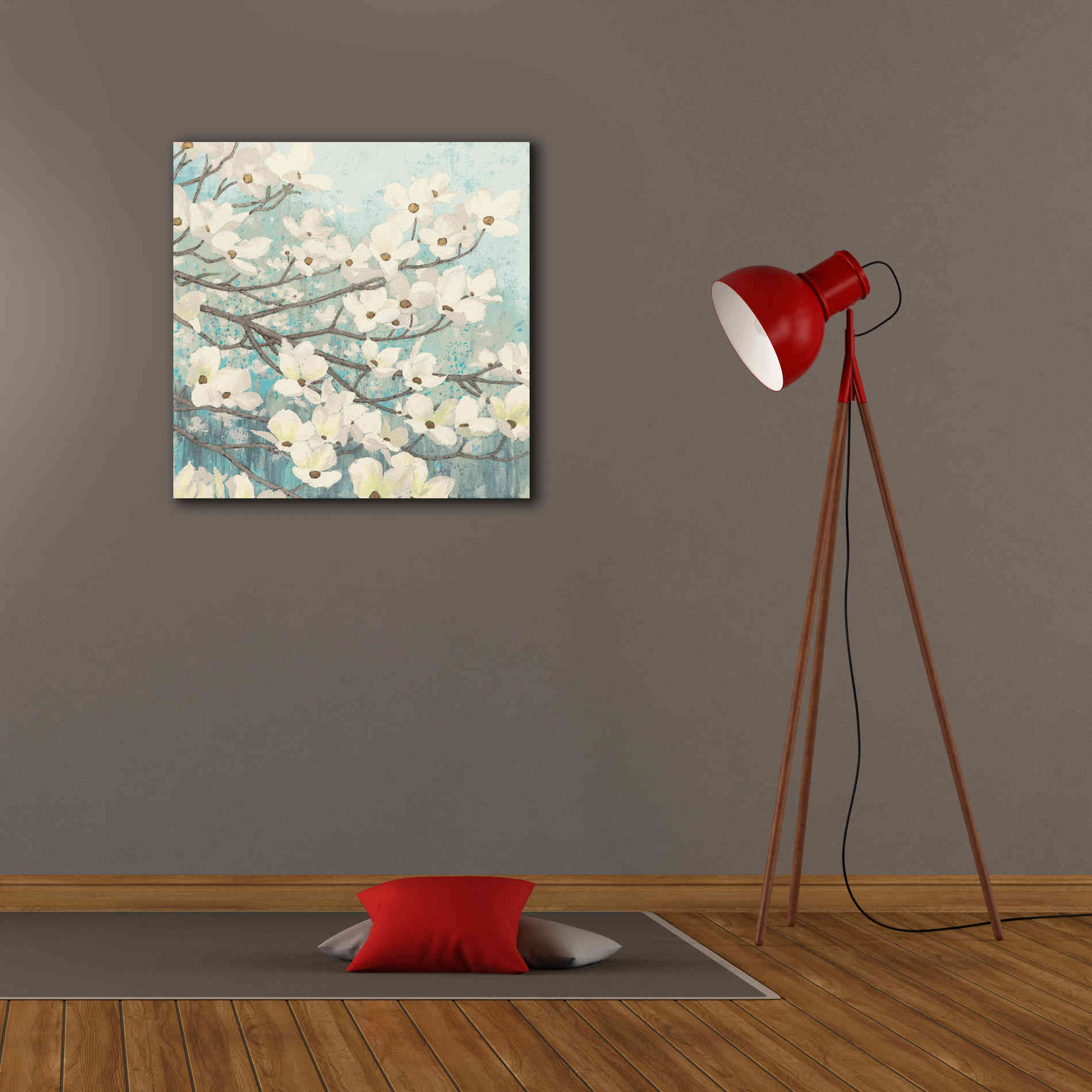 Epic Art 'Dogwood Blossoms' by James Wiens, Canvas Wall Art,26 x 26
