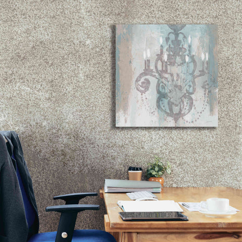 Image of Epic Art 'Candelabra Teal II' by James Wiens, Canvas Wall Art,26 x 26