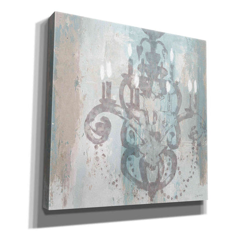 Image of Epic Art 'Candelabra Teal II' by James Wiens, Canvas Wall Art,12x12x1.1x0,18x18x1.1x0,26x26x1.74x0,37x37x1.74x0