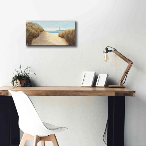 Image of Epic Art 'Beach Path Panel I' by James Wiens, Canvas Wall Art,24 x 12
