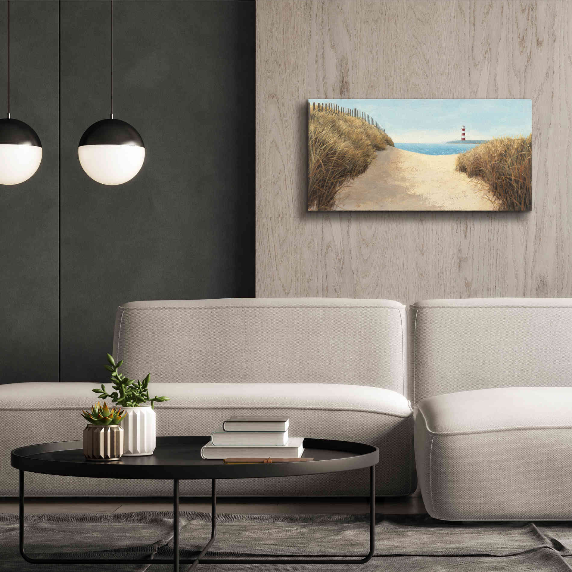 Epic Art 'Beach Path Panel I' by James Wiens, Canvas Wall Art,40 x 20