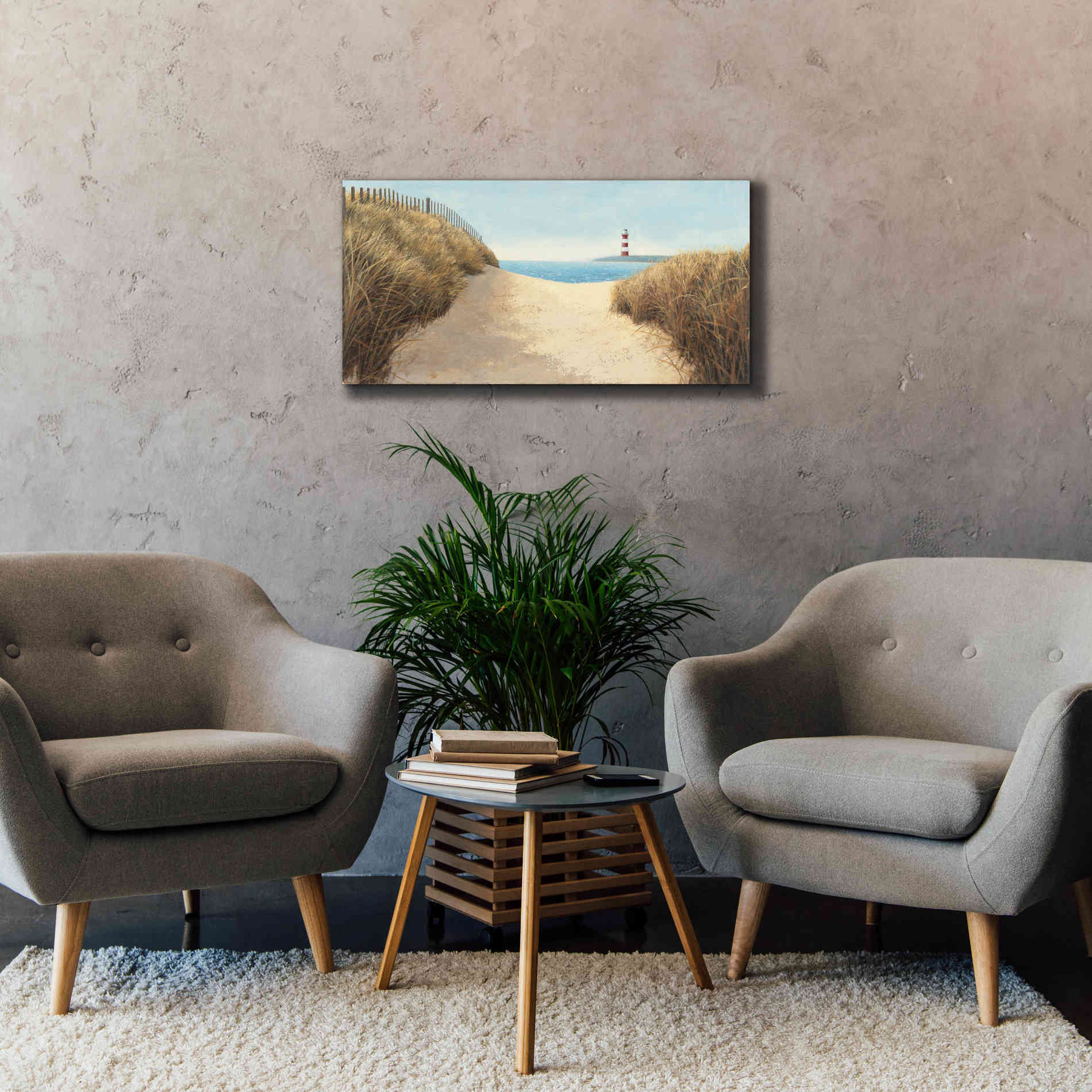 Epic Art 'Beach Path Panel I' by James Wiens, Canvas Wall Art,40 x 20