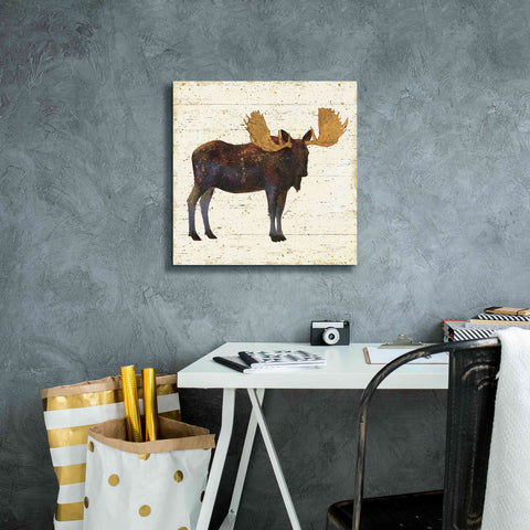 Image of Epic Art 'Golden Nature I' by James Wiens, Canvas Wall Art,18 x 18
