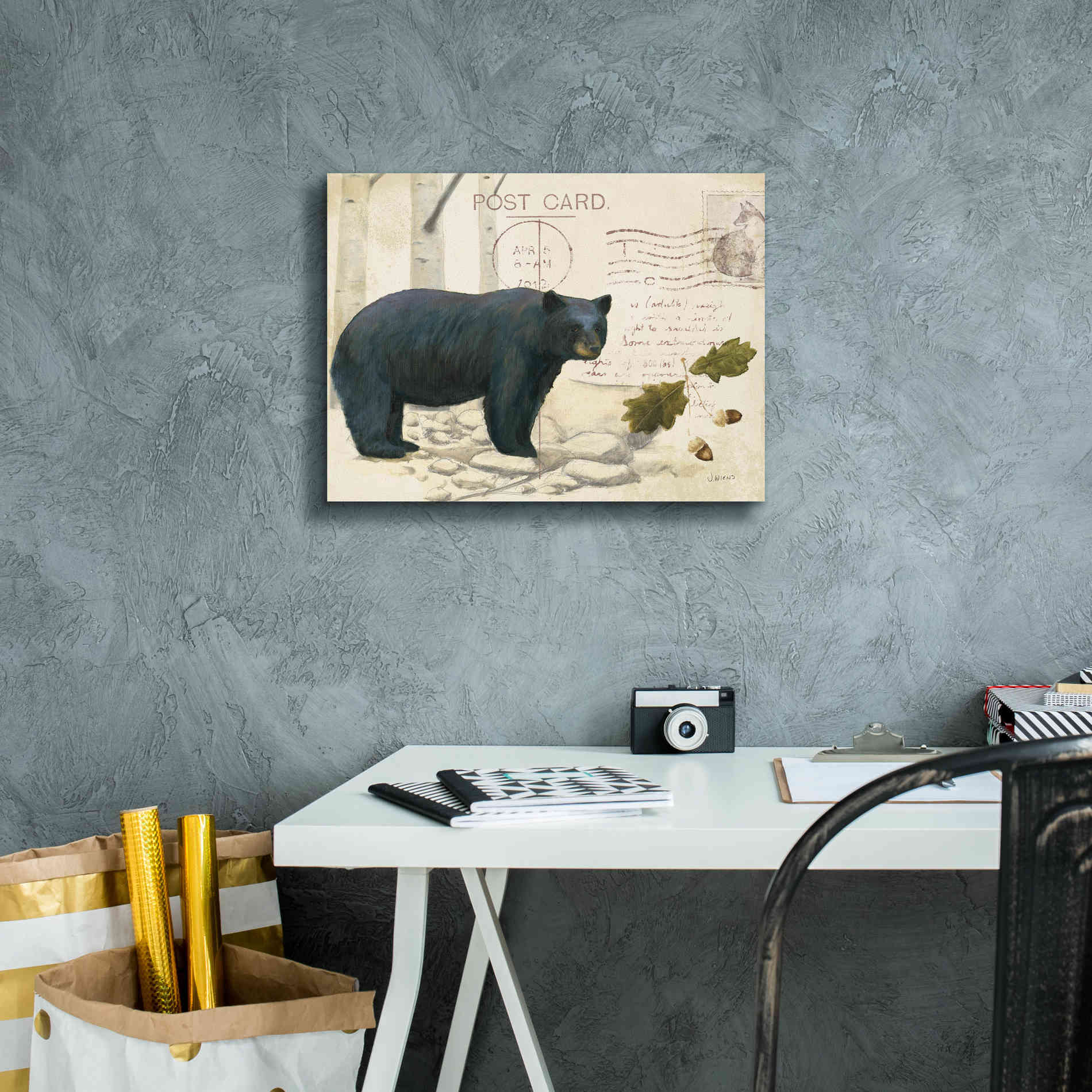 Epic Art 'Northern Wild Bear' by James Wiens, Canvas Wall Art,16 x 12