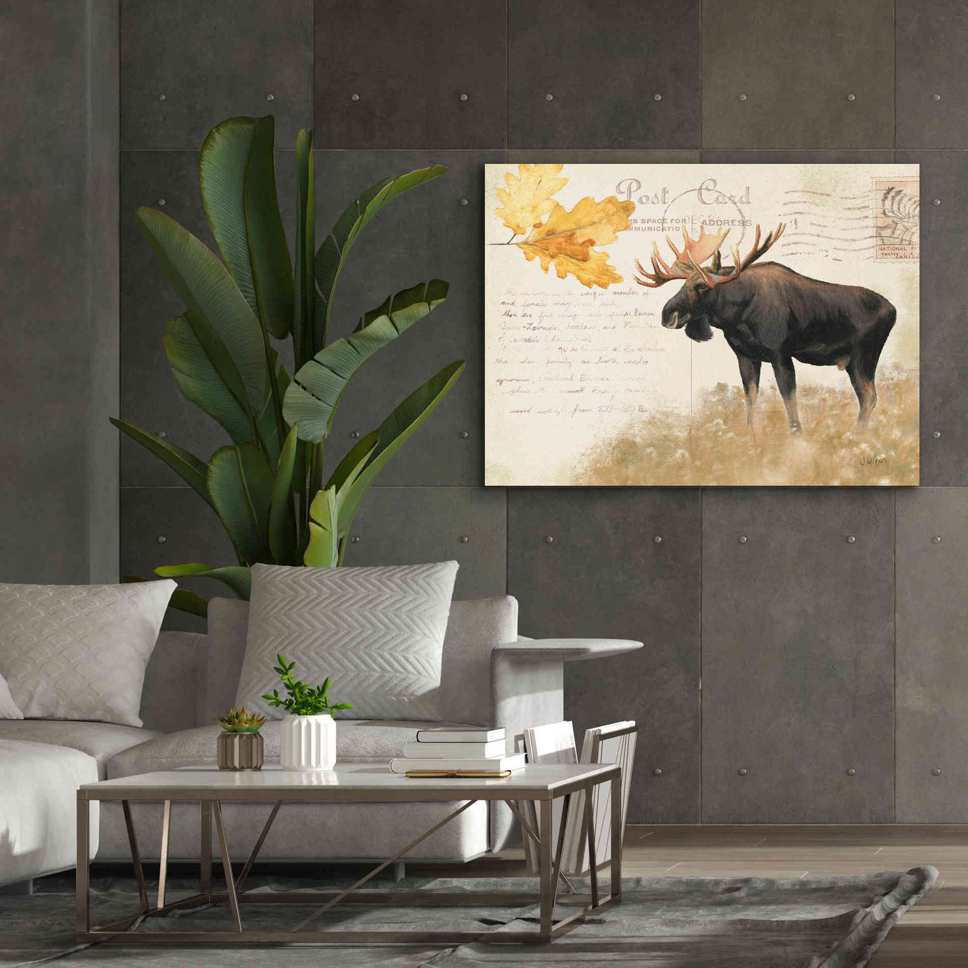Epic Art 'Northern Wild Moose' by James Wiens, Canvas Wall Art,54 x 40
