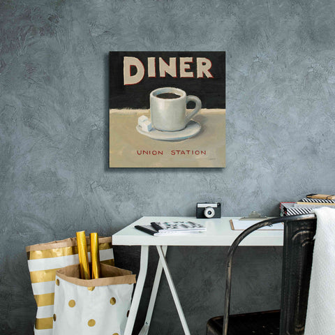 Image of Epic Art 'Coffee Spot II' by James Wiens, Canvas Wall Art,18 x 18
