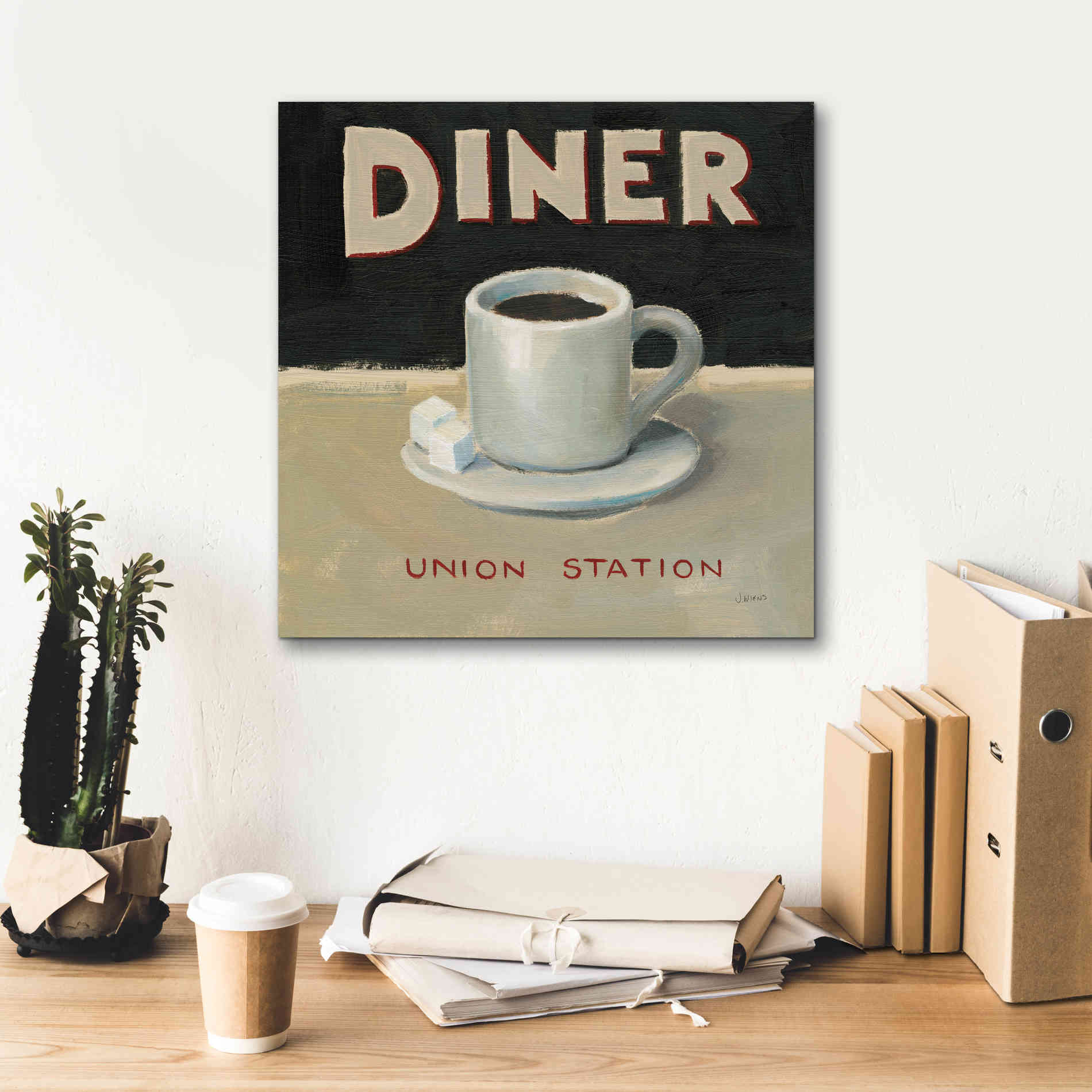 Epic Art 'Coffee Spot II' by James Wiens, Canvas Wall Art,18 x 18