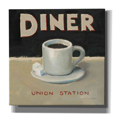 Image of Epic Art 'Coffee Spot II' by James Wiens, Canvas Wall Art,12x12x1.1x0,18x18x1.1x0,26x26x1.74x0,37x37x1.74x0