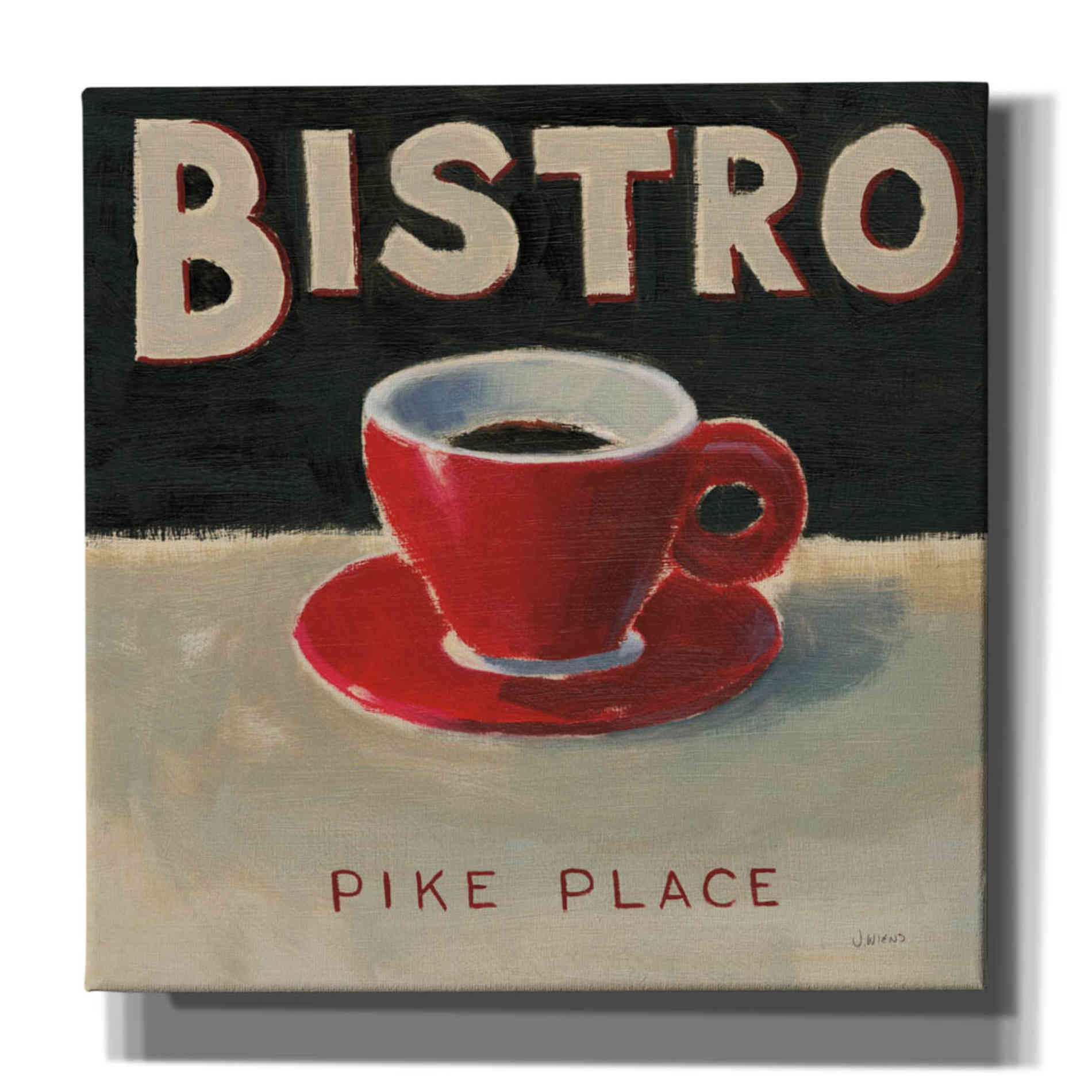 Epic Art 'Coffee Spot IV' by James Wiens, Canvas Wall Art,12x12x1.1x0,18x18x1.1x0,26x26x1.74x0,37x37x1.74x0