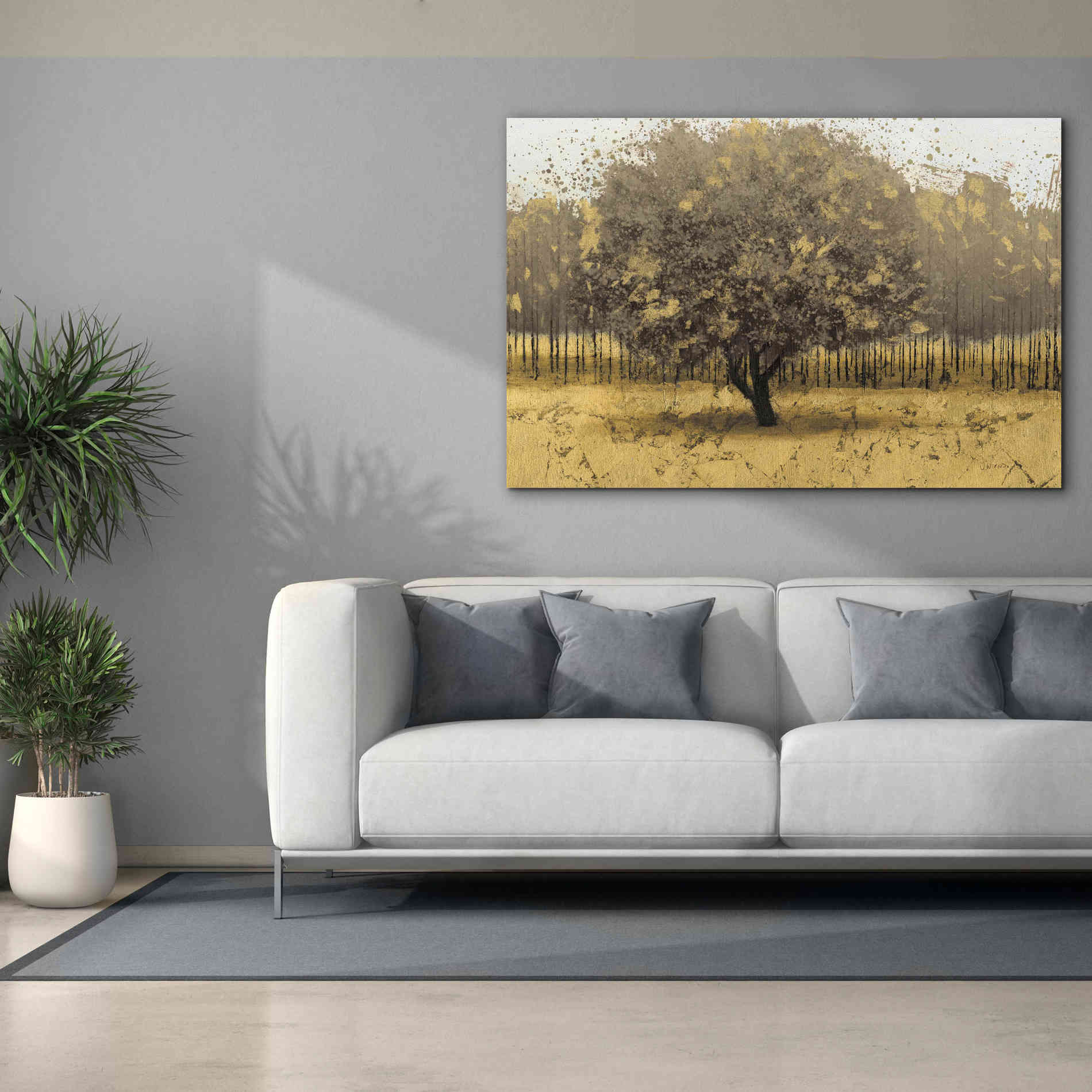 Epic Art 'Golden Trees I' by James Wiens, Canvas Wall Art,60 x 40