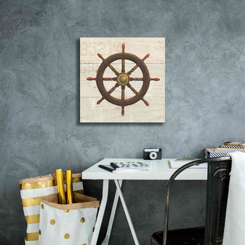 Image of Epic Art 'Nautique V' by James Wiens, Canvas Wall Art,18 x 18