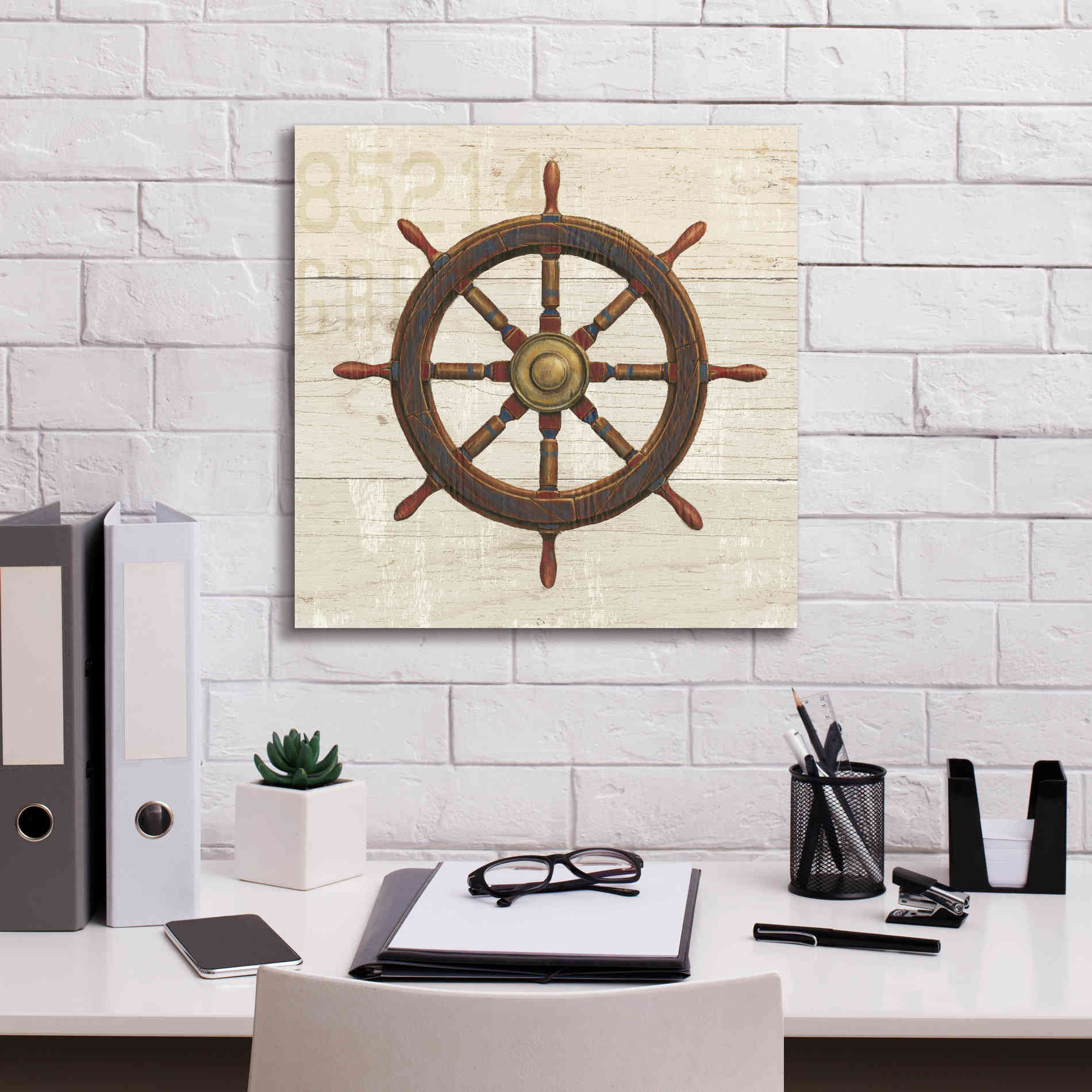 Epic Art 'Nautique V' by James Wiens, Canvas Wall Art,18 x 18