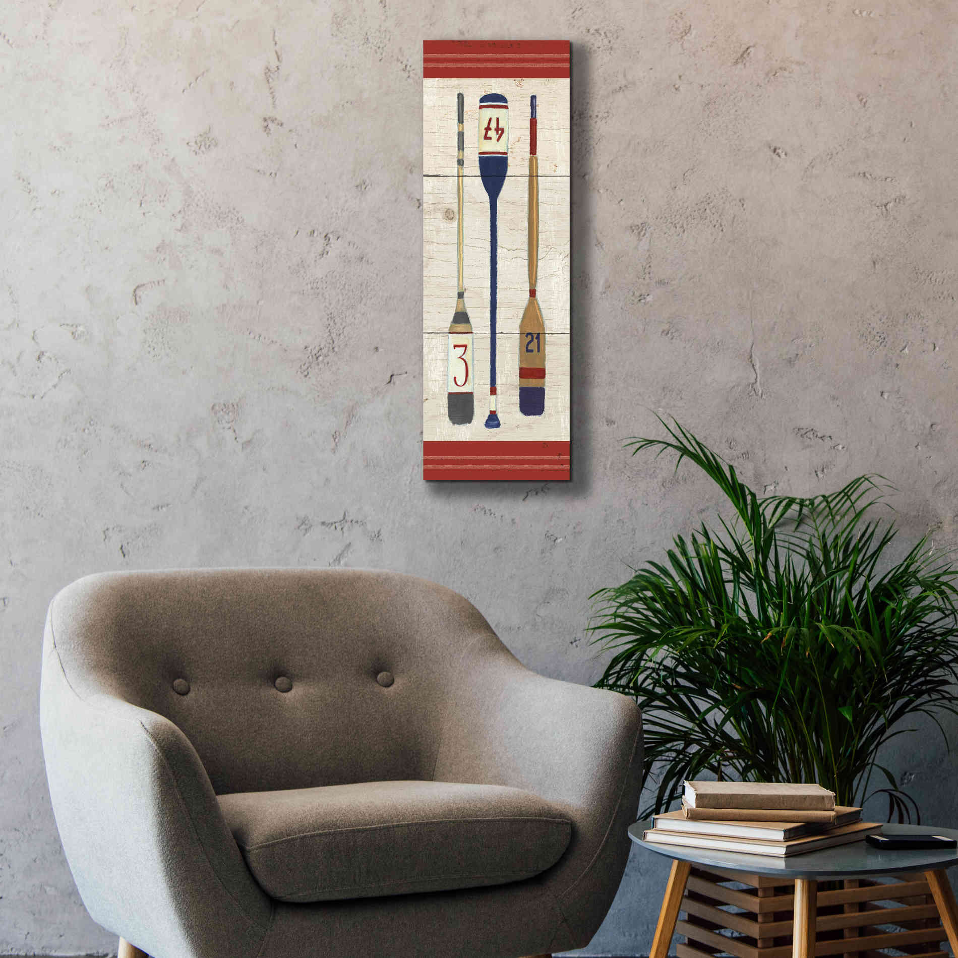 Epic Art 'Nautique X' by James Wiens, Canvas Wall Art,12 x 36