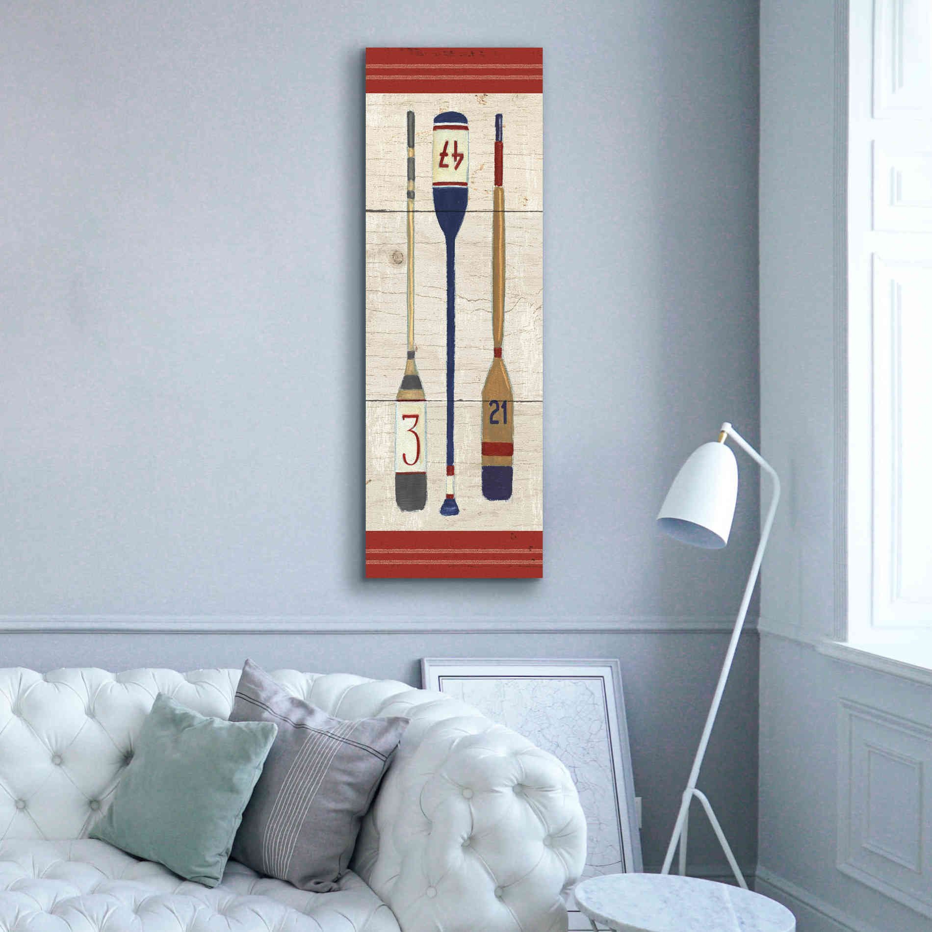 Epic Art 'Nautique X' by James Wiens, Canvas Wall Art,20 x 60