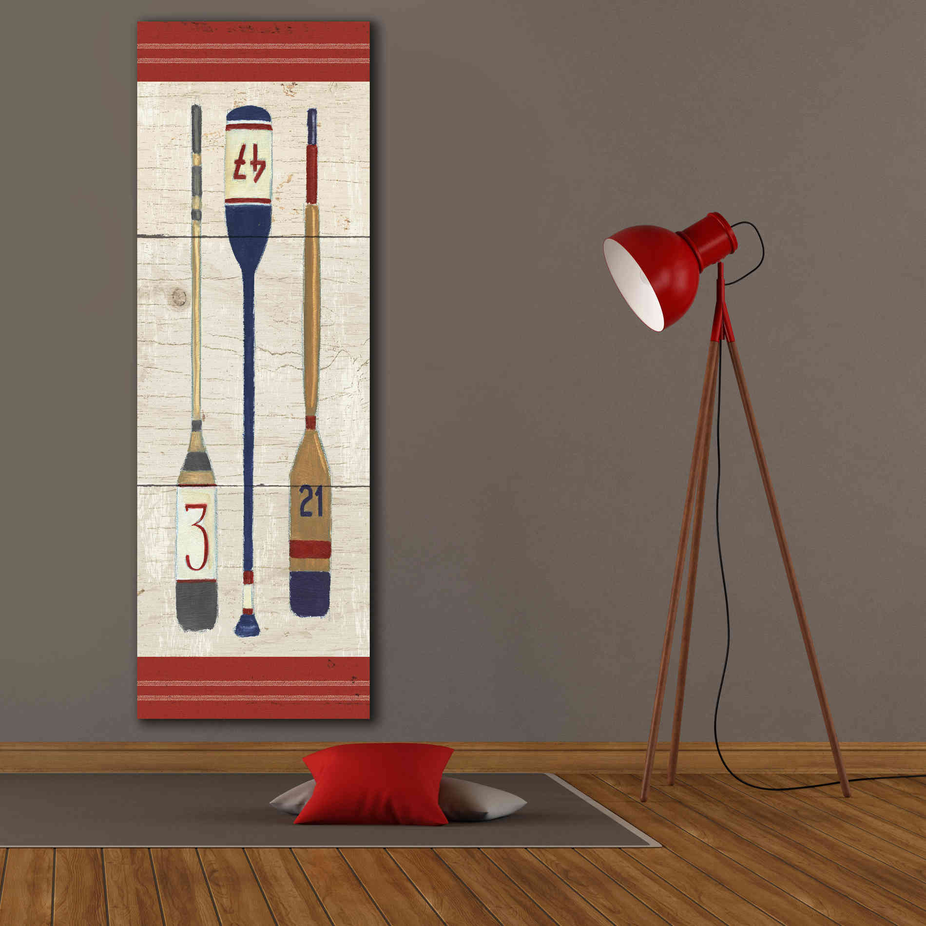 Epic Art 'Nautique X' by James Wiens, Canvas Wall Art,20 x 60
