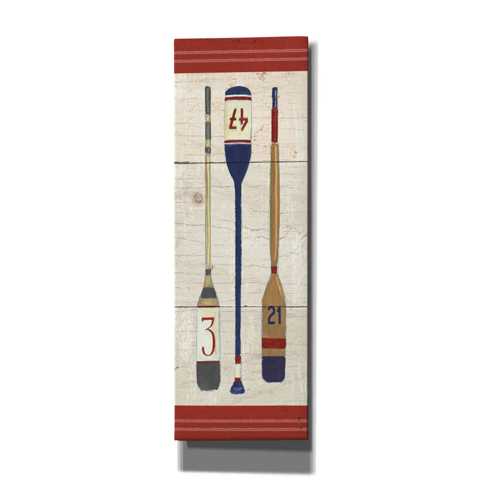 Epic Art 'Nautique X' by James Wiens, Canvas Wall Art,12x36x1.74x0,20x60x1.74x0