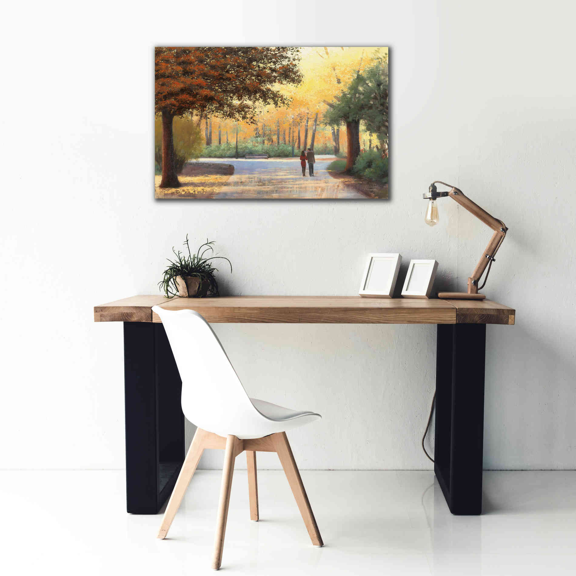 Epic Art 'Golden Autumn Stroll' by James Wiens, Canvas Wall Art,40 x 26