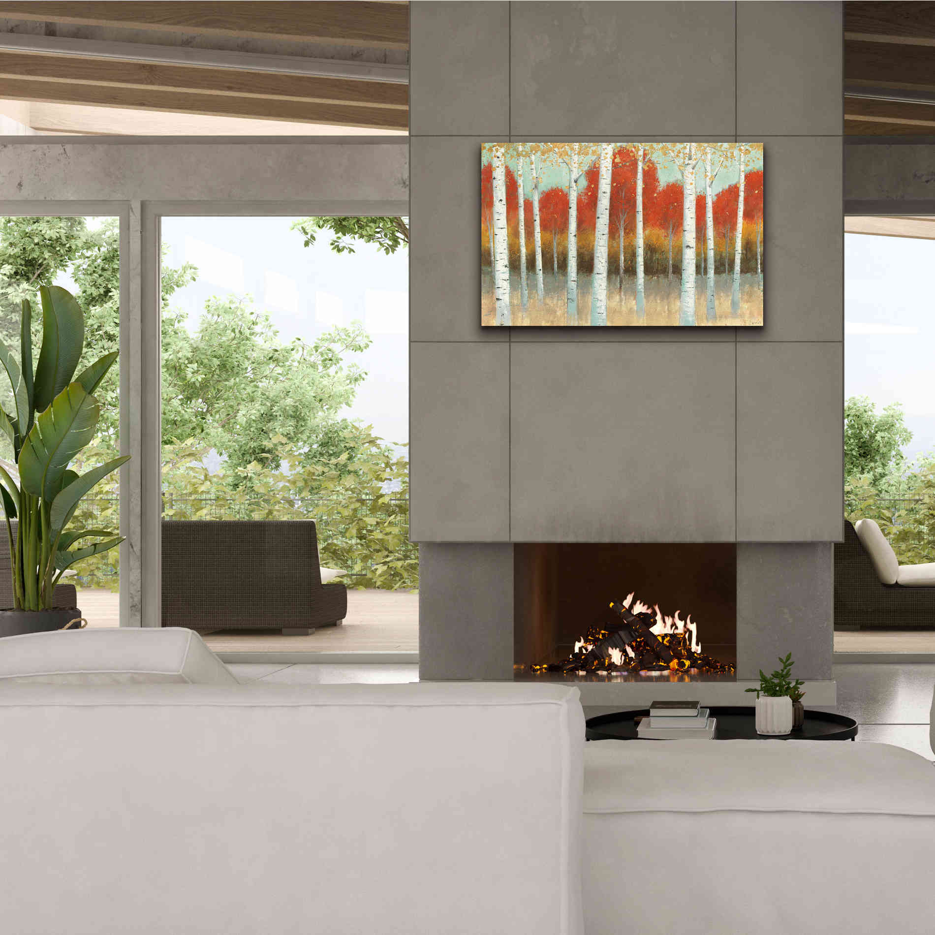 'Fall Promenade I' by James Wiens, Canvas Wall Art,40 x 26