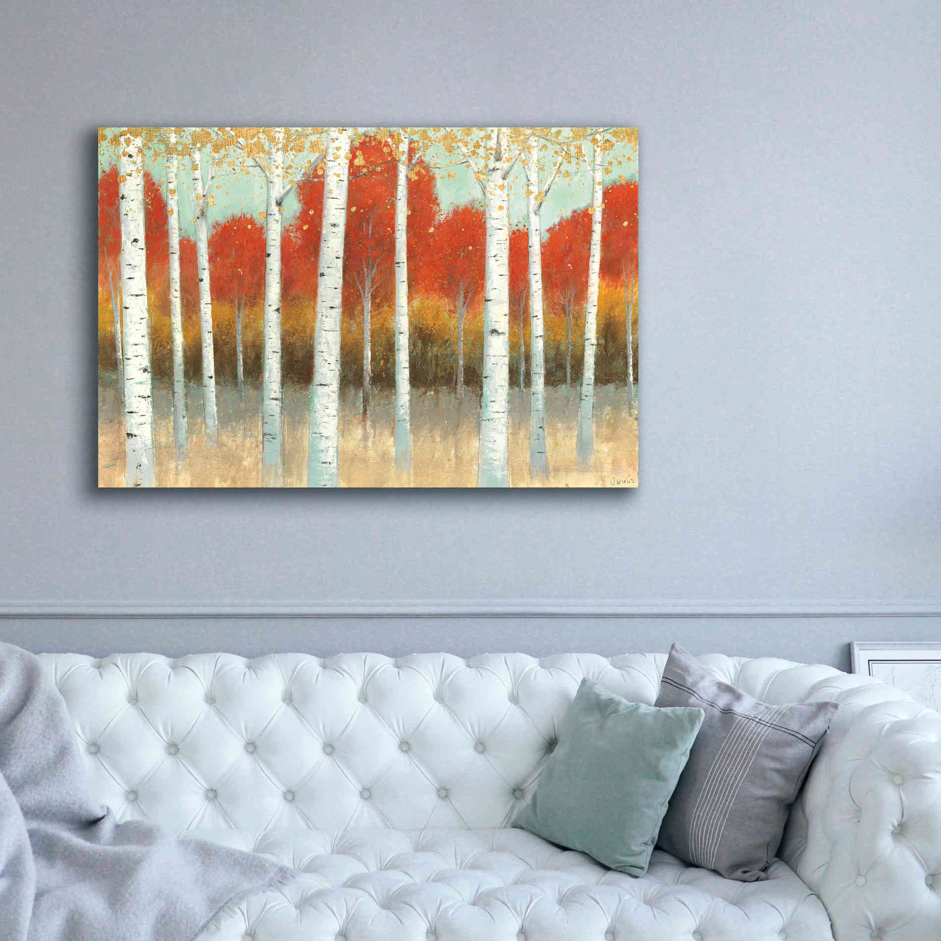 'Fall Promenade I' by James Wiens, Canvas Wall Art,60 x 40
