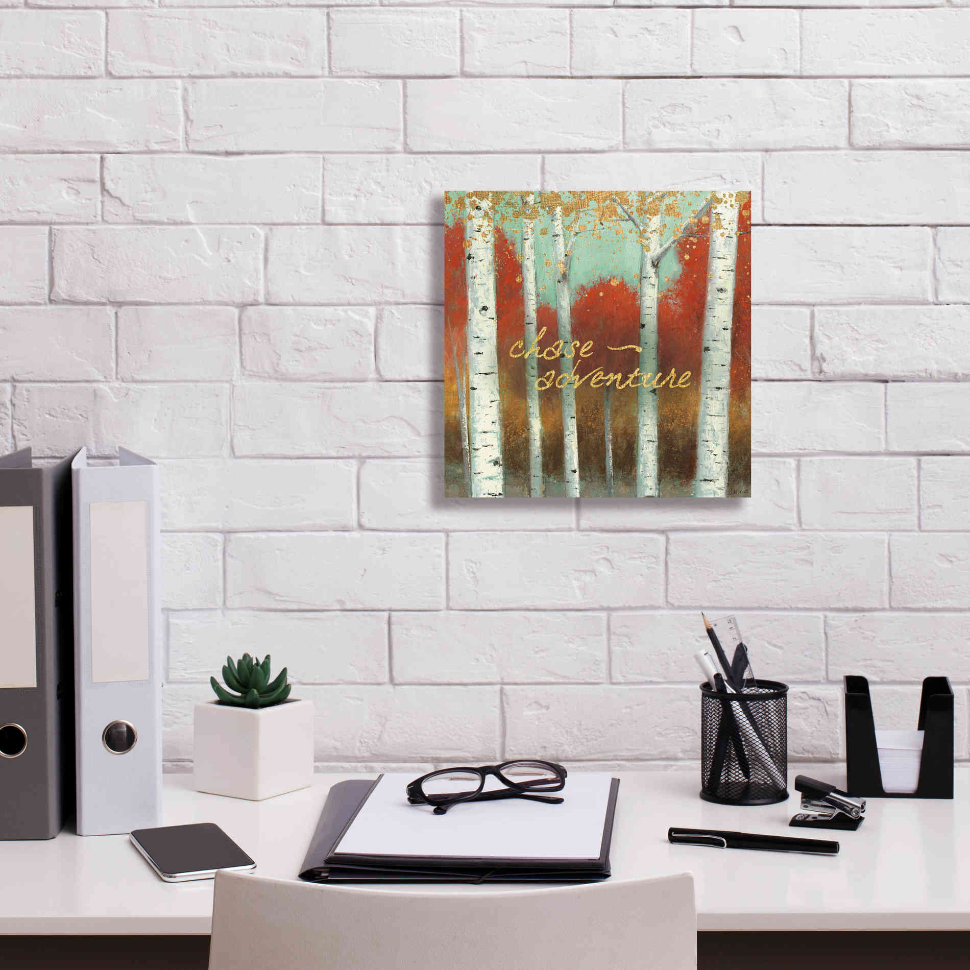 'Fall Promenade II' by James Wiens, Canvas Wall Art,12 x 12