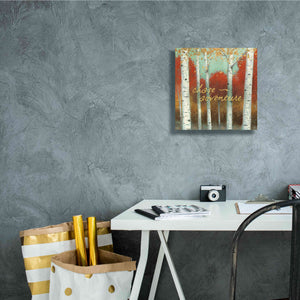 'Fall Promenade II' by James Wiens, Canvas Wall Art,12 x 12
