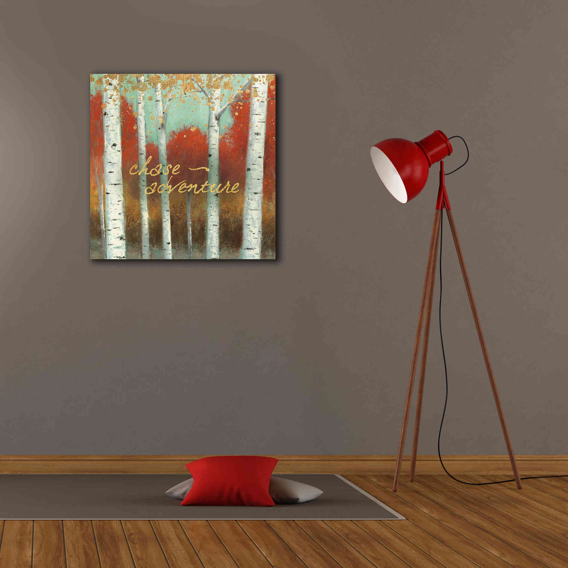 'Fall Promenade II' by James Wiens, Canvas Wall Art,26 x 26