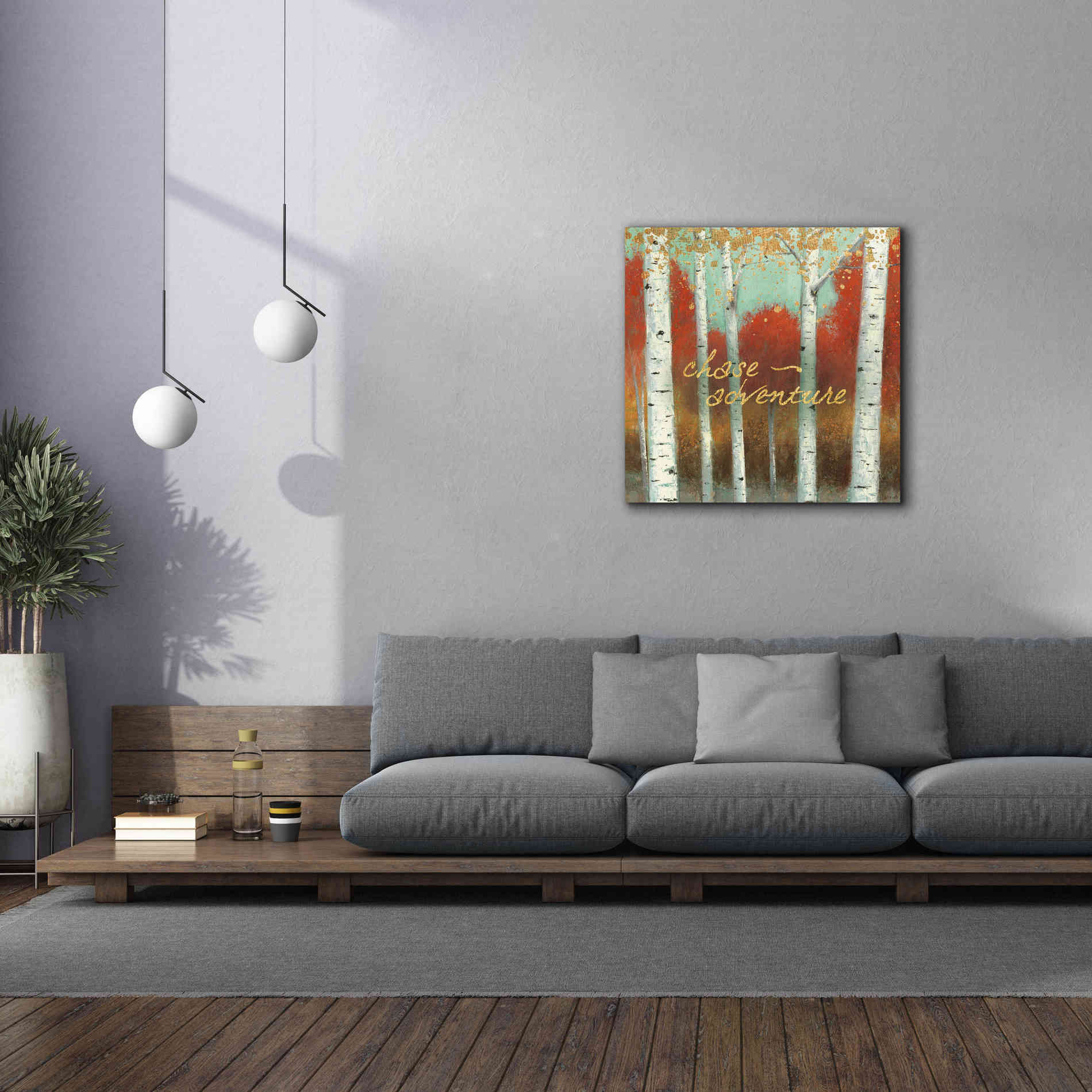 'Fall Promenade II' by James Wiens, Canvas Wall Art,37 x 37
