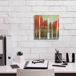 'Fall Promenade III' by James Wiens, Canvas Wall Art,12 x 12