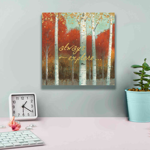 Image of 'Fall Promenade III' by James Wiens, Canvas Wall Art,12 x 12